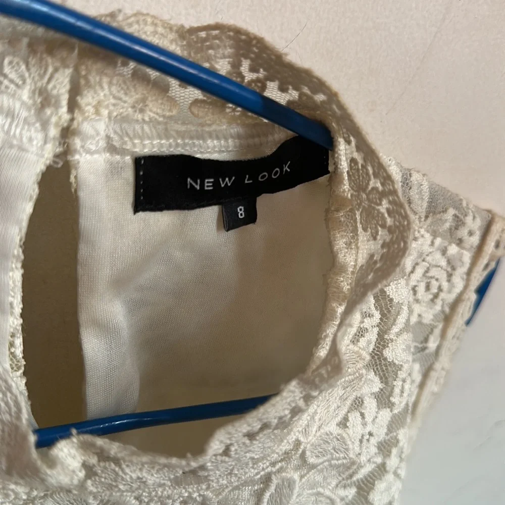 New look white lace top - Picture 5 of 6